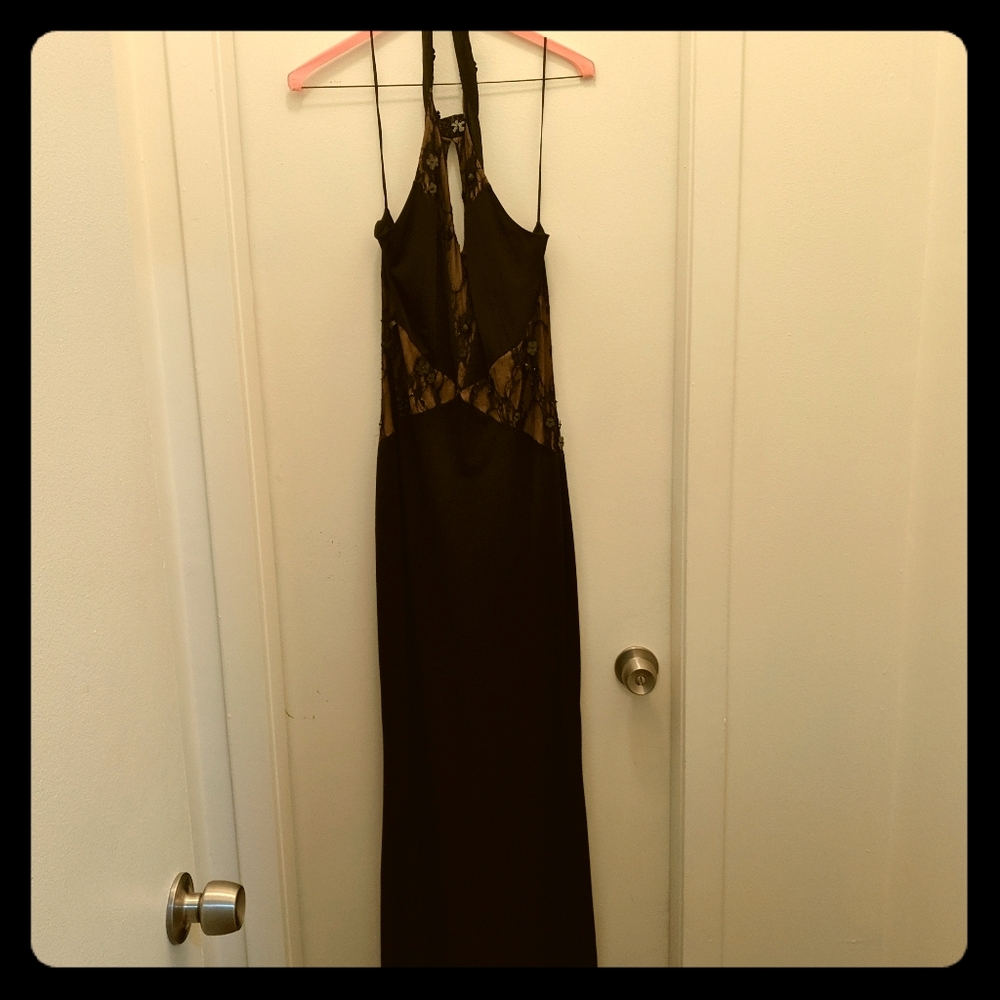 Black and brown formal gown - Picture 1 of 4